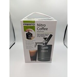 Presto Nitro Coffee Dispenser Black Stainless Steel 2L Mini Keg 02939 New